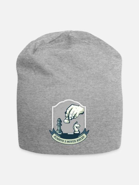 Toujours trois coups devant - Chess Sport Gift - Bonnet en jersey - gris chiné