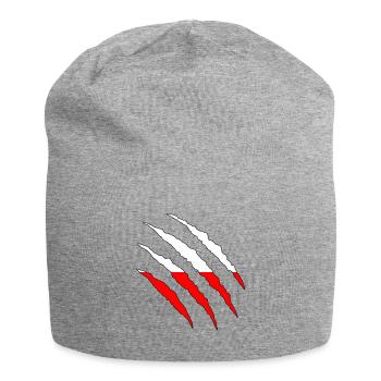 Pologne Polska Football Fan Shirt Coupe du monde cadeau de maillot - Bonnet en jersey - gris chiné - Devant