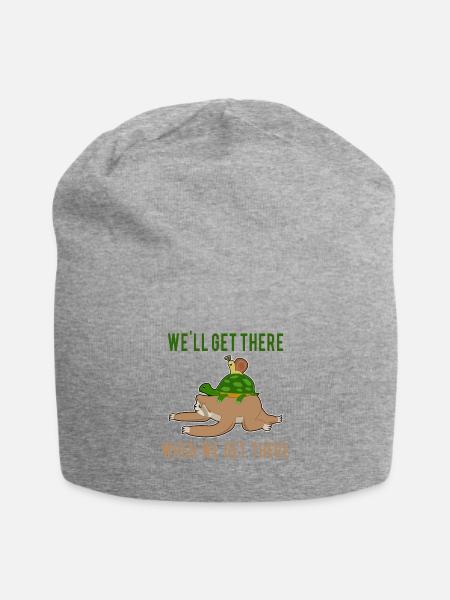 Sloth Running Team - "We'll get there" - Jersey Beanie - heather grey