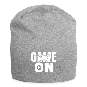 Playing computers - Jersey Beanie - heather grey - Front