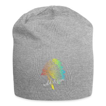 Sauvage et libre indiens amérindiens sauvages et libres - Bonnet en jersey - gris chiné - Devant