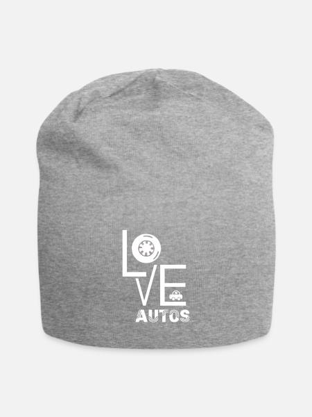 Auto - Jersey-Beanie - Grau meliert