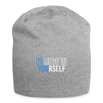 Believe In Yourself | Believe in yourself - Jersey Beanie - heather grey - Front