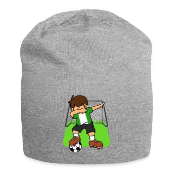 Nigeria-Fußball, der Kind Nigerian Football abtupft - Jersey-Beanie - Grau meliert - Vorne
