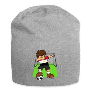 Ballon de football de l'Égypte Dabbing Kid Football égyptien - Bonnet en jersey - gris chiné - Devant