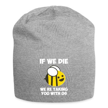 Abeille apiculteur protection des animaux animal amour insectes cadeau - Bonnet en jersey - gris chiné - Devant