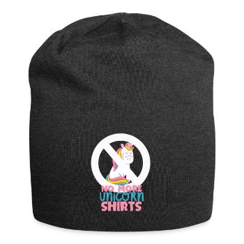 No more unicorn shirts - Jersey Beanie - charcoal grey - Front
