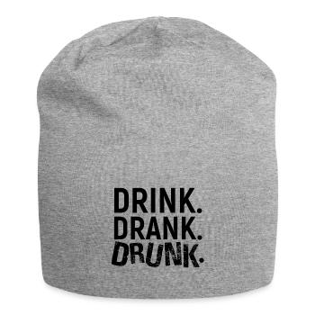 drunk - Jersey Beanie - heather grey - Front