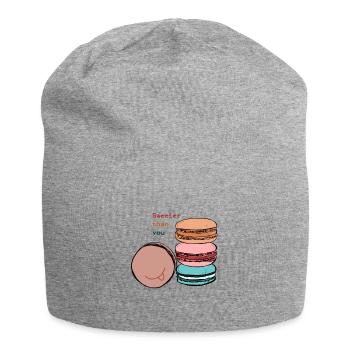 macaron - Bonnet en jersey - gris chiné - Devant