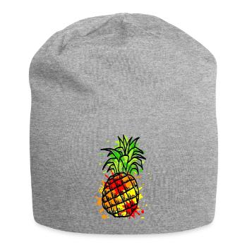 pineapple - Jersey Beanie - heather grey - Front