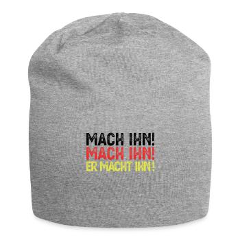 Fussball Deutschland Weltmeister Mach Ihn Geschenk - Jersey-Beanie - Grau meliert - Vorne