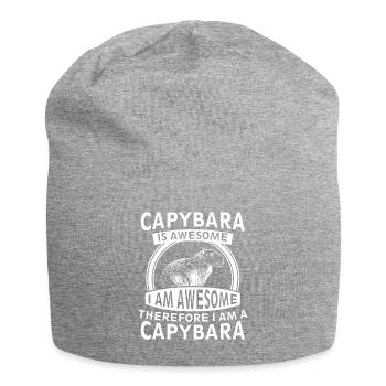 Capybara ist fantastisch ich bin fantastisch lustige Capibara - Jersey-Beanie - Grau meliert - Vorne