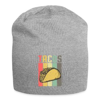 Taco, Tacos, Vintage, cadeau - Bonnet en jersey - gris chiné - Devant