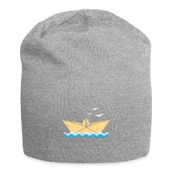 Bateau voile vacances bateau océan - Bonnet en jersey - gris chiné - Devant