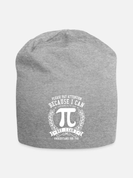 Mathematik Shirt · Mathematiker · Mathe Lehrer - Jersey-Beanie - Grau meliert