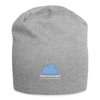 there is no cloud - Jersey Beanie - heather grey - Front