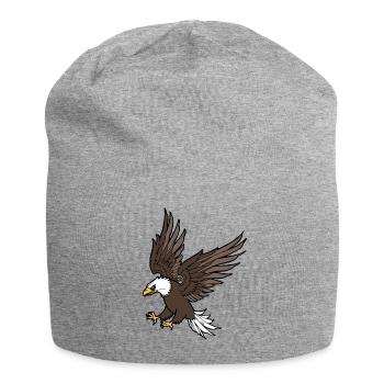 Attaques Adler - Bonnet en jersey - gris chiné - Devant