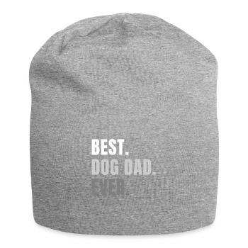 Best Dog Dad Ever - Jersey-Beanie - Grau meliert - Vorne