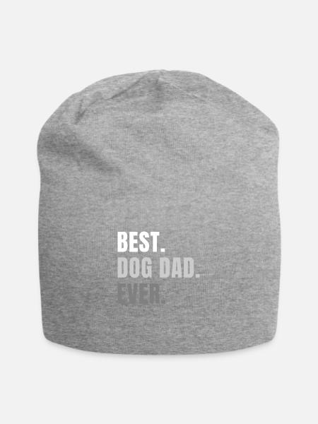 Meilleur chien papa jamais - Bonnet en jersey - gris chiné