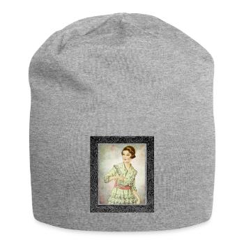 Femme Vintage Style rétro - Bonnet en jersey - gris chiné - Devant