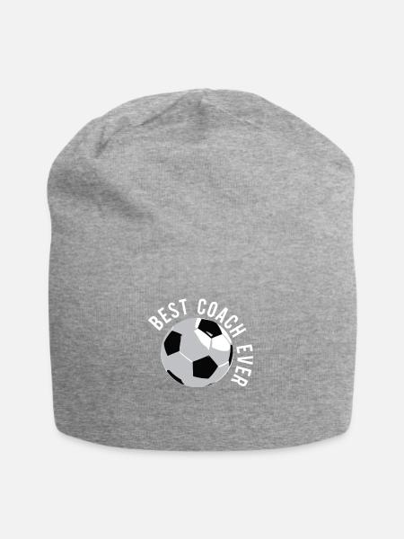Fußball-Trainer Bester Trainer überhaupt Fußball-G - Jersey-Beanie - Grau meliert