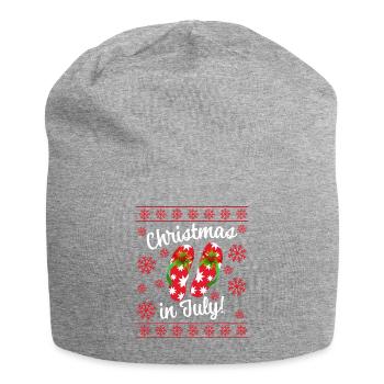 Noël en juillet - Bonnet en jersey - gris chiné - Devant