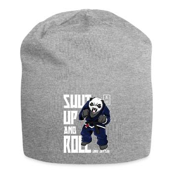 Angry BJJ Panda - chemise brésilienne de Jiu Jitsu de BJJ - Bonnet en jersey - gris chiné - Devant