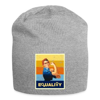 Feminisme féminité émancipation rétro vintage - Bonnet en jersey - gris chiné - Devant