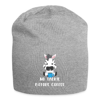 Zebra - Zebra - T-shirt zèbre - Café - Bonnet en jersey - gris chiné - Devant