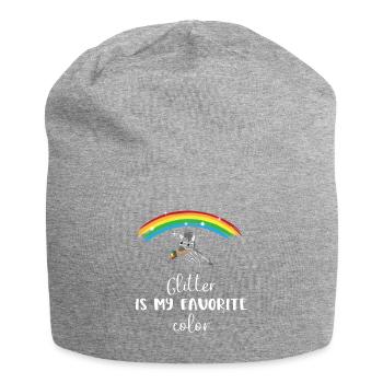 Zebra - Zebra - Zebrafan - LGBT - Paillettes - Bonnet en jersey - gris chiné - Devant
