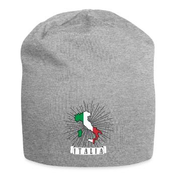Cadeau Italie drapeau Italie italienne - Bonnet en jersey - gris chiné - Devant