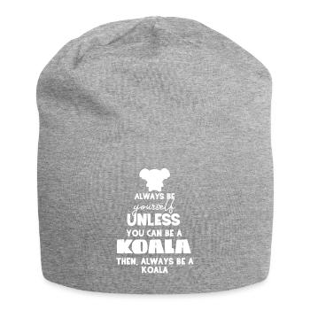 Koala - Koalas - T-shirt Koala - Soyez vous-même - Bonnet en jersey - gris chiné - Devant
