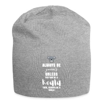 Koala - Koalas - T-shirt Koala - Soyez vous-même - Bonnet en jersey - gris chiné - Devant