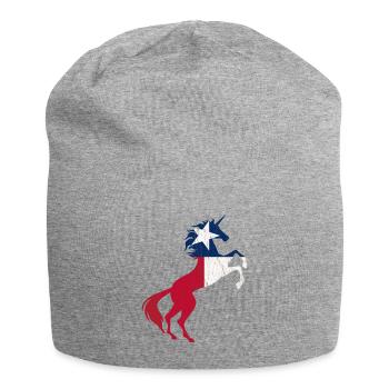 T-shirt de drapeau de licorne du Texas Cool licorne magique - Bonnet en jersey - gris chiné - Devant