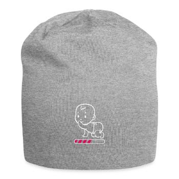 Schwangerschaft - Jersey-Beanie - Grau meliert - Vorne