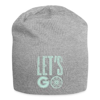 Bicycle Gift Hobby Cycling Road Bike - Jersey Beanie - heather grey - Front