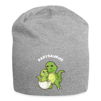 Babysaurus - Funny Family passendes Geschenk - Jersey-Beanie - Grau meliert - Vorne