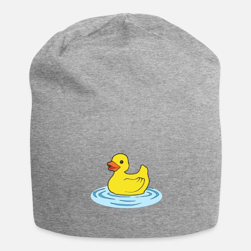 Badeente - Jersey-Beanie - Grau meliert