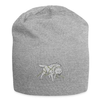 Loup dans les chaînes - Bonnet en jersey - gris chiné - Devant