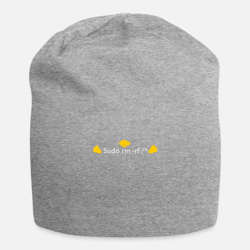 LINUX: Sudo rm - Bonnet en jersey - gris chiné