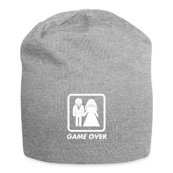 game over - bachelorette shirt - Jersey Beanie - heather grey - Front