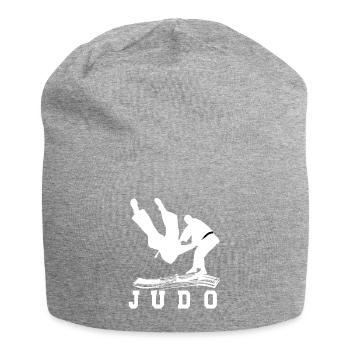 Judo Hobby schönes cooles Geschenk - Jersey-Beanie - Grau meliert - Vorne