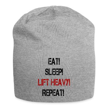 Ascenseur de musculation lourde Powerlifting Gym de levage - Bonnet en jersey - gris chiné - Devant