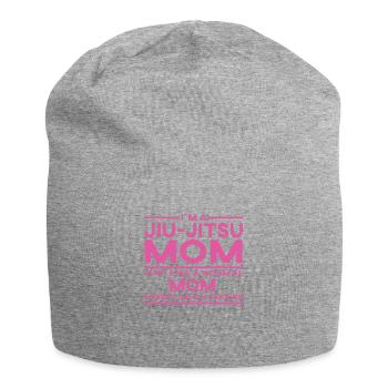 BJJ MOM - Brazilian Jiu-Jitsu MMA T-Shirt - Jersey-Beanie - Grau meliert - Vorne