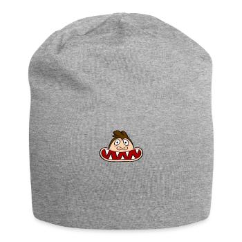 Monkey with large mouth - Jersey Beanie - heather grey - Front
