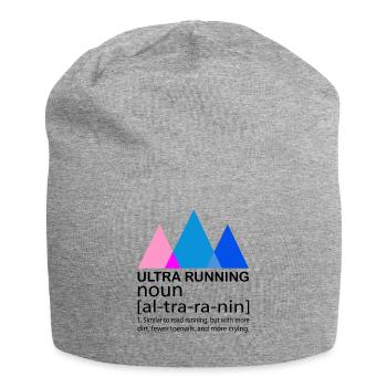 Ultra Running Running Shirt & Gift - Jersey Beanie - heather grey - Front
