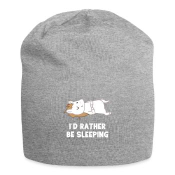 Cheval - T-Shirt Chevaux - Amoureux des chevaux - Sommeil - Bonnet en jersey - gris chiné - Devant