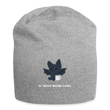 Bat - bat T-shirt - morning muffle - Jersey Beanie - heather grey - Front