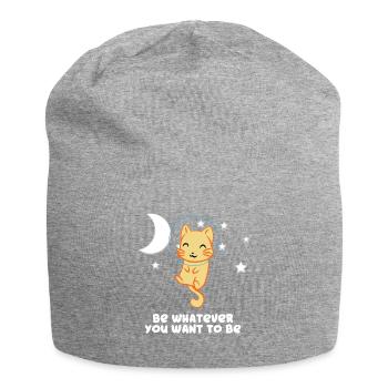Chat - Chats T-Shirt - Chats - Soyez vous-même - Bonnet en jersey - gris chiné - Devant