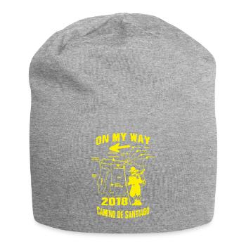 Pilgrim Way of St. James 2018 Camino de Santiago Route Route - Jersey Beanie - heather grey - Front